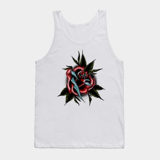 Stylised rose Tank Top